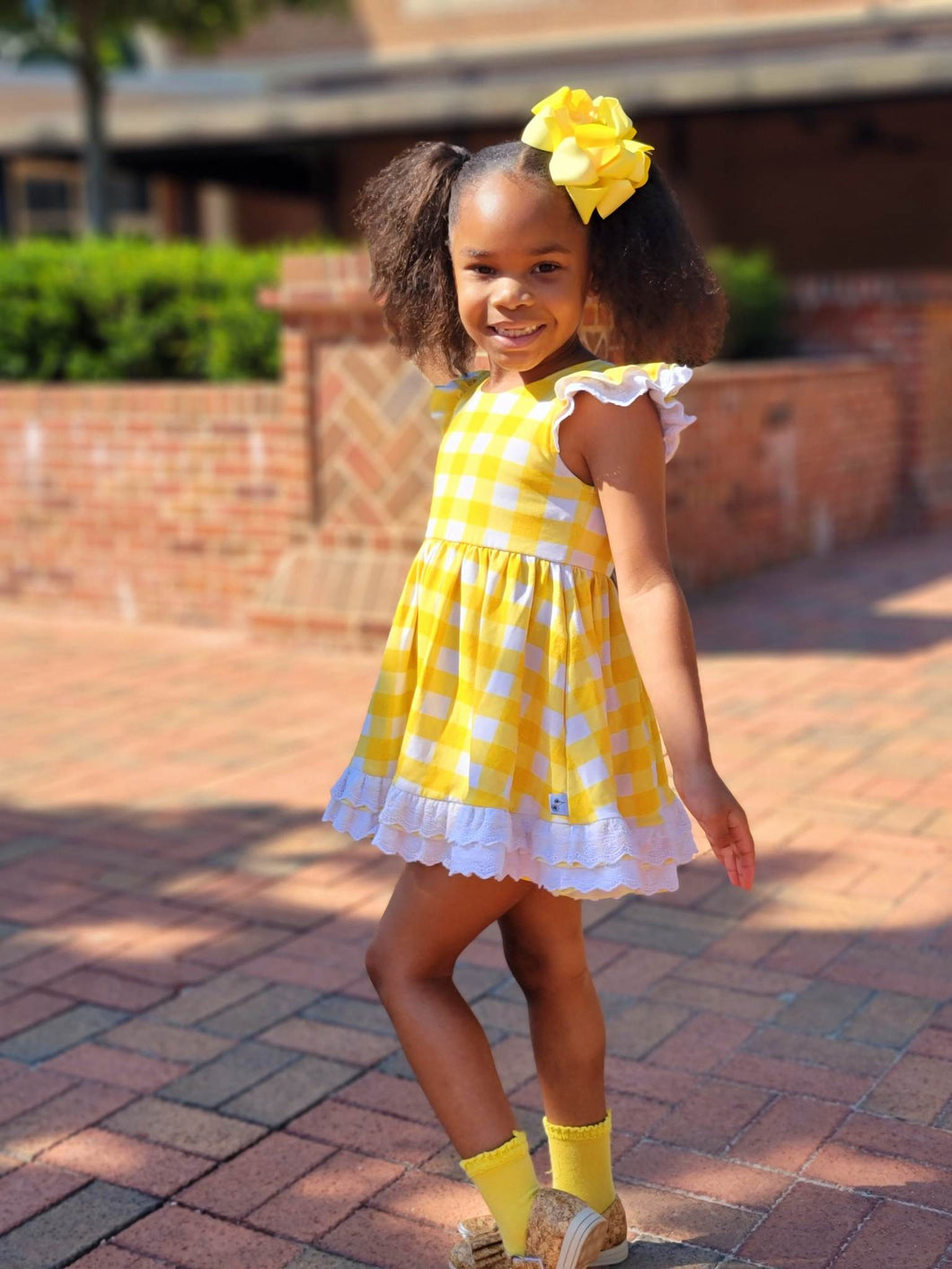 {Mix and Match Summer Tunic} Yellow Plaid